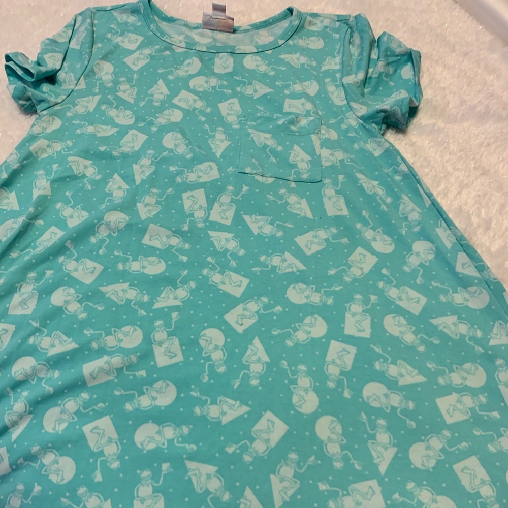 😄 sale Lularoe dress size Xs Kermit